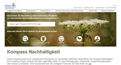 Desktop Screenshot of oeffentlichebeschaffung.kompass-nachhaltigkeit.de