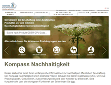 Tablet Screenshot of oeffentlichebeschaffung.kompass-nachhaltigkeit.de